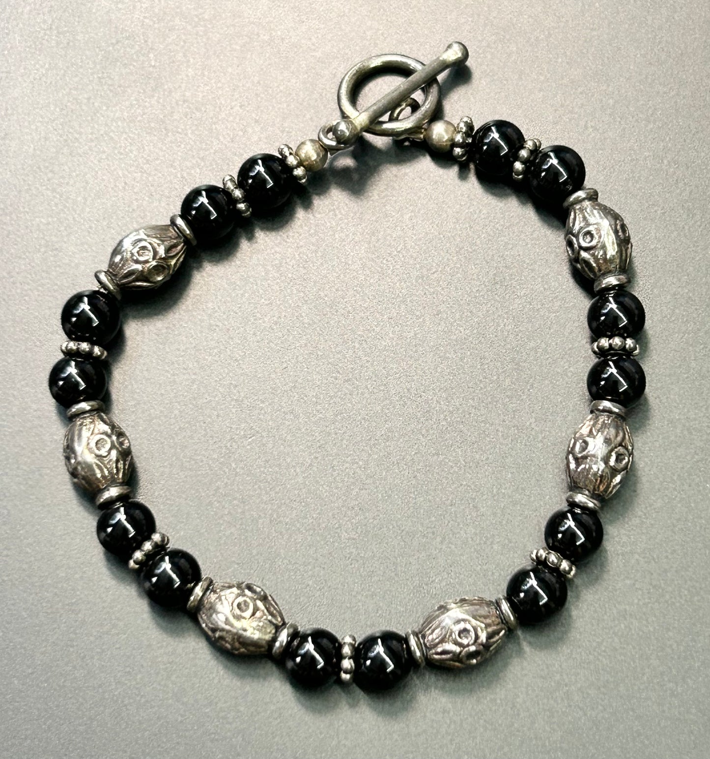 Sterling Silver Beaded Bracelet