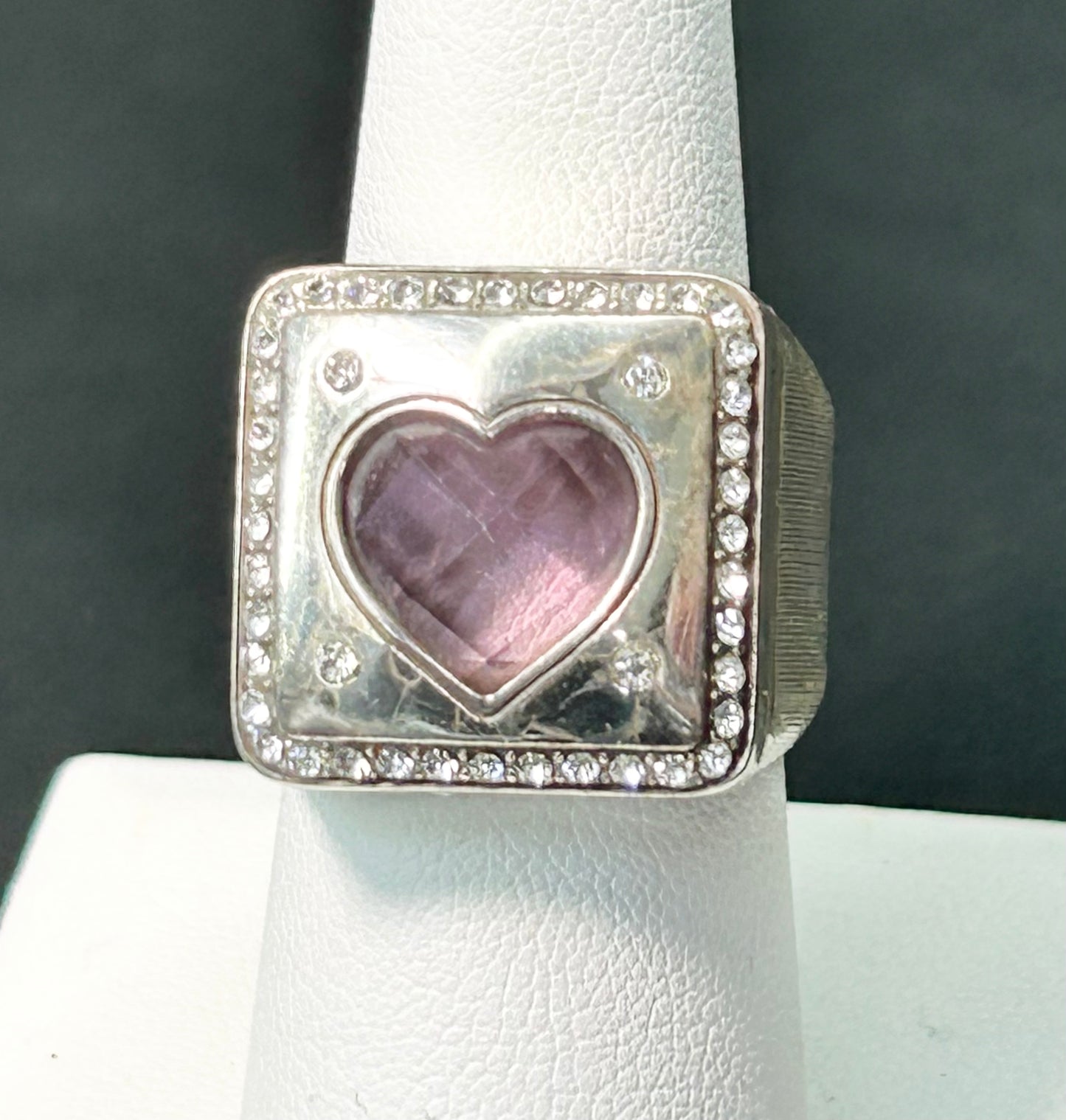 Brighton CZ Heart Ring