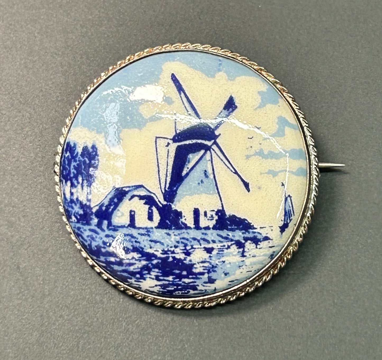 Dutch 835 Silver Brooch