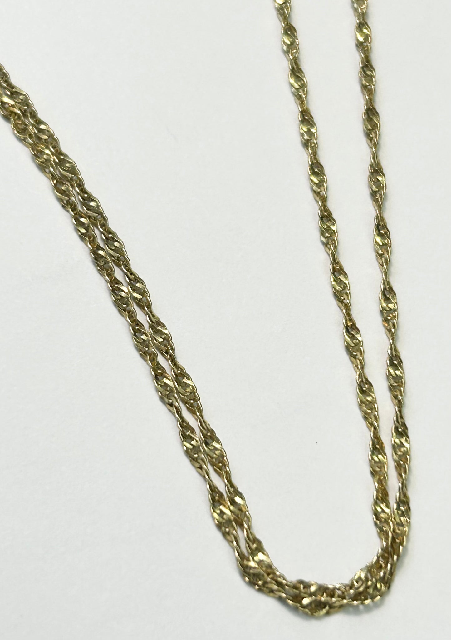 17.5” Italy Sterling Silver Vermeil Chain