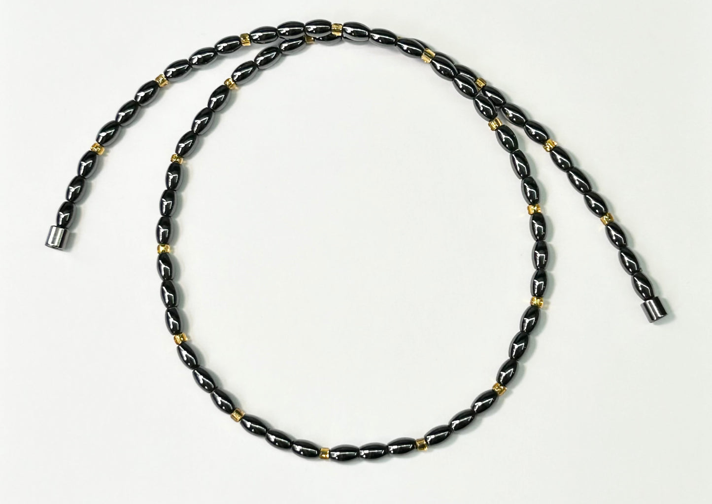Hematite & Seed Bead Necklace