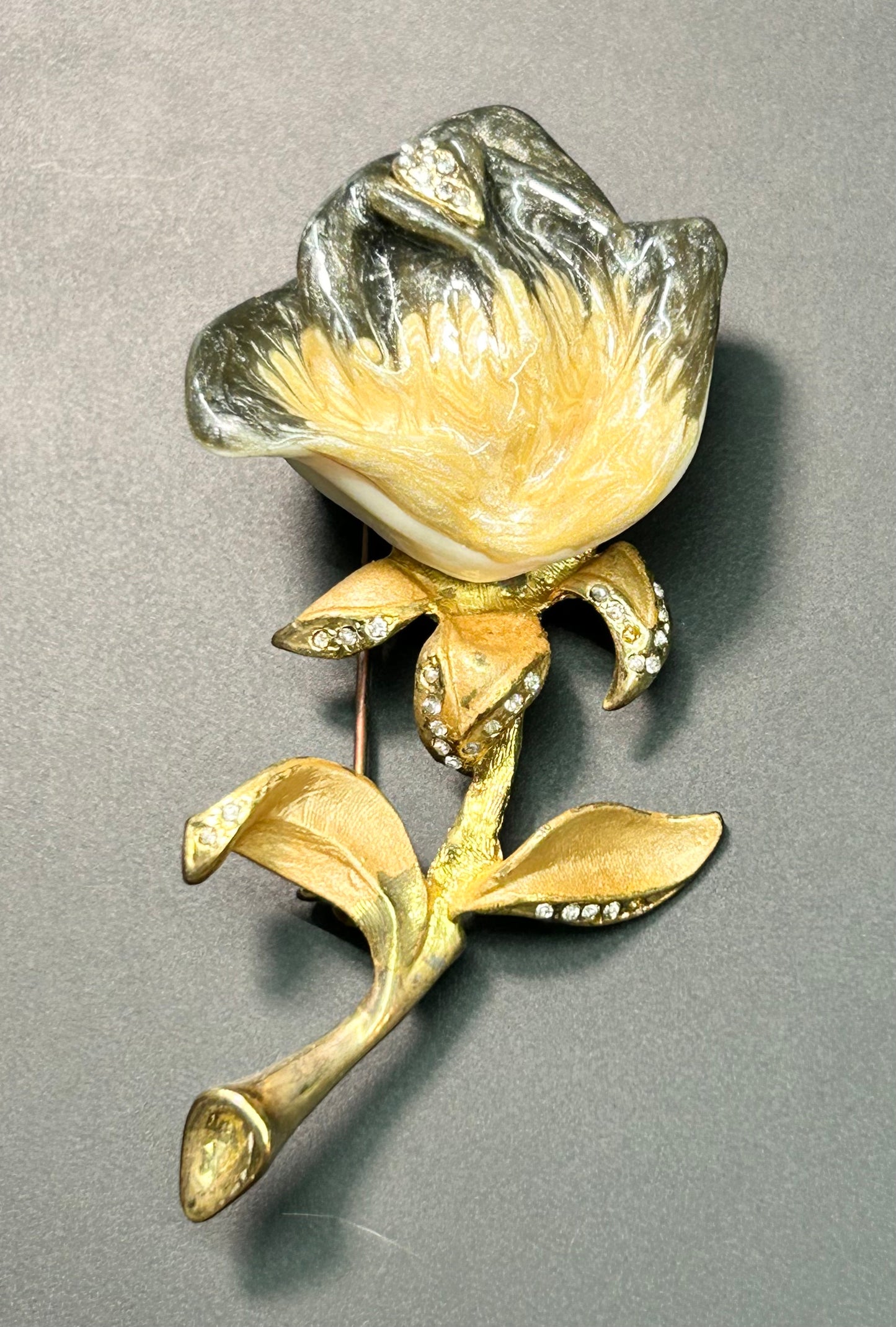 Vintage Rose Brooch