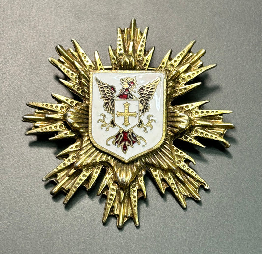 Vintage Coat of Arms Crest Brooch