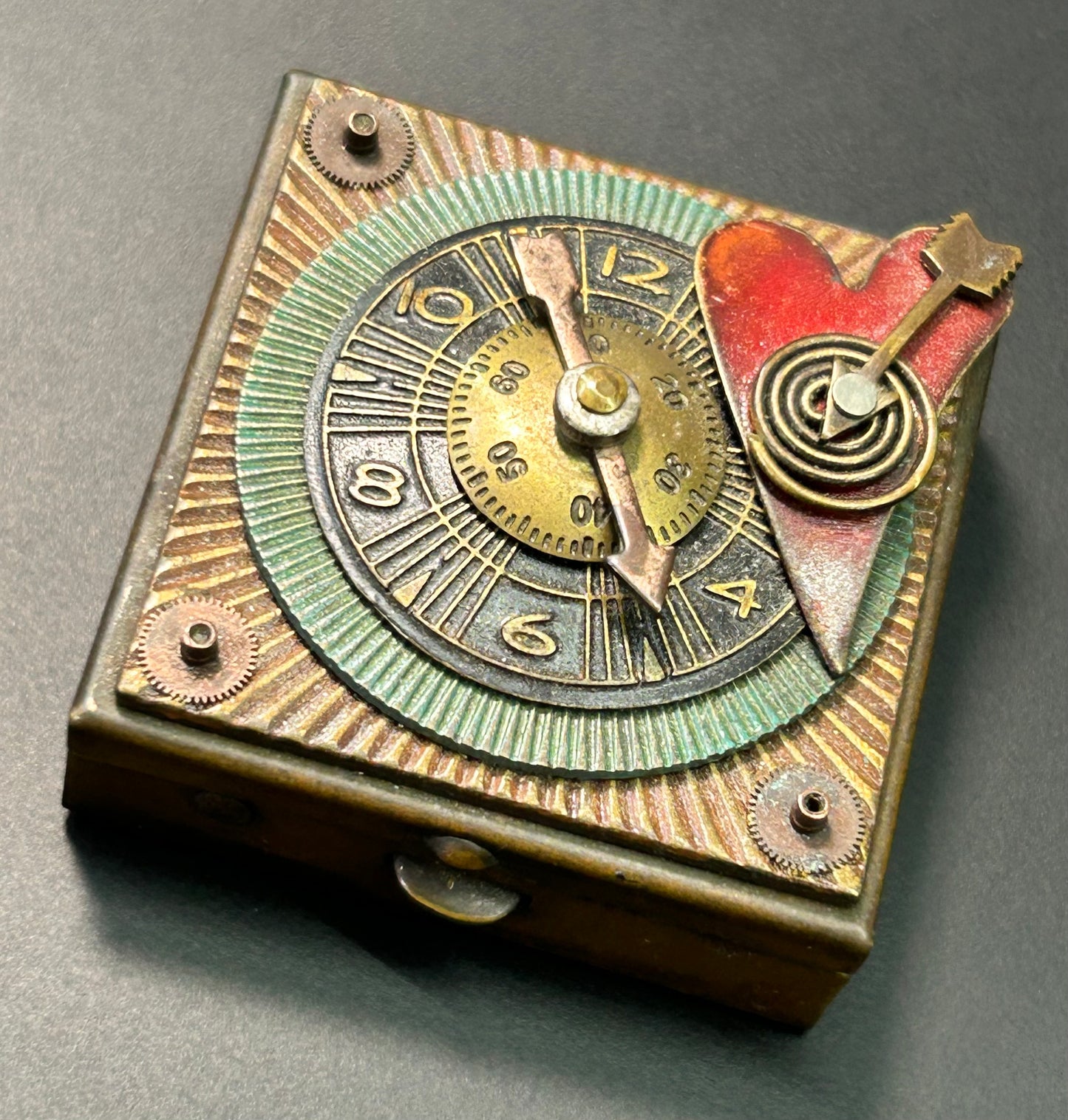 Metal Steampunk Small Travel Case