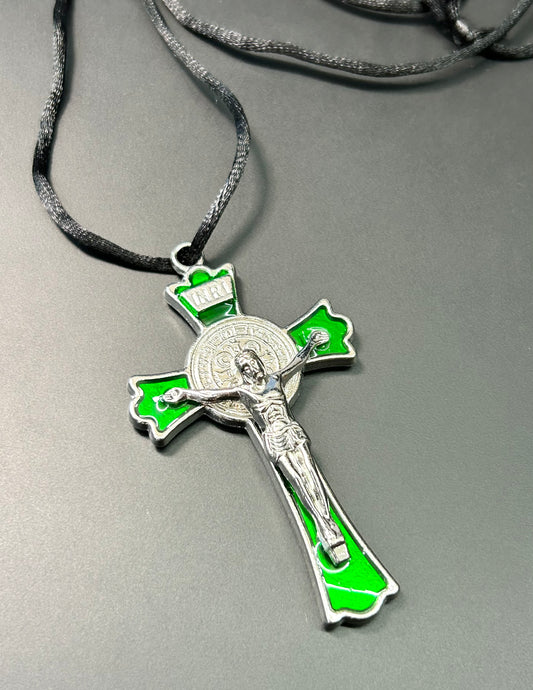 Crucifix Cord Necklace