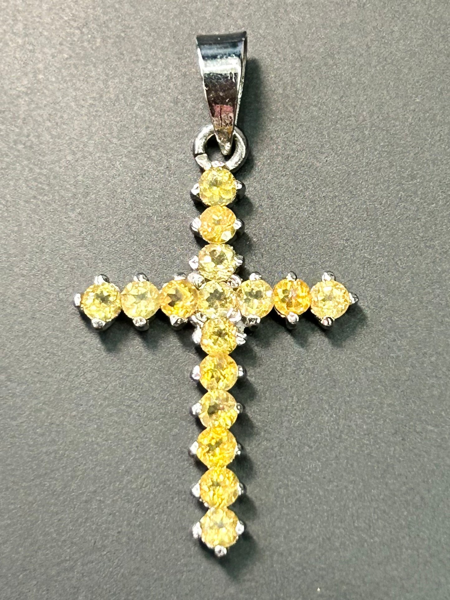CZ Cross Pendant