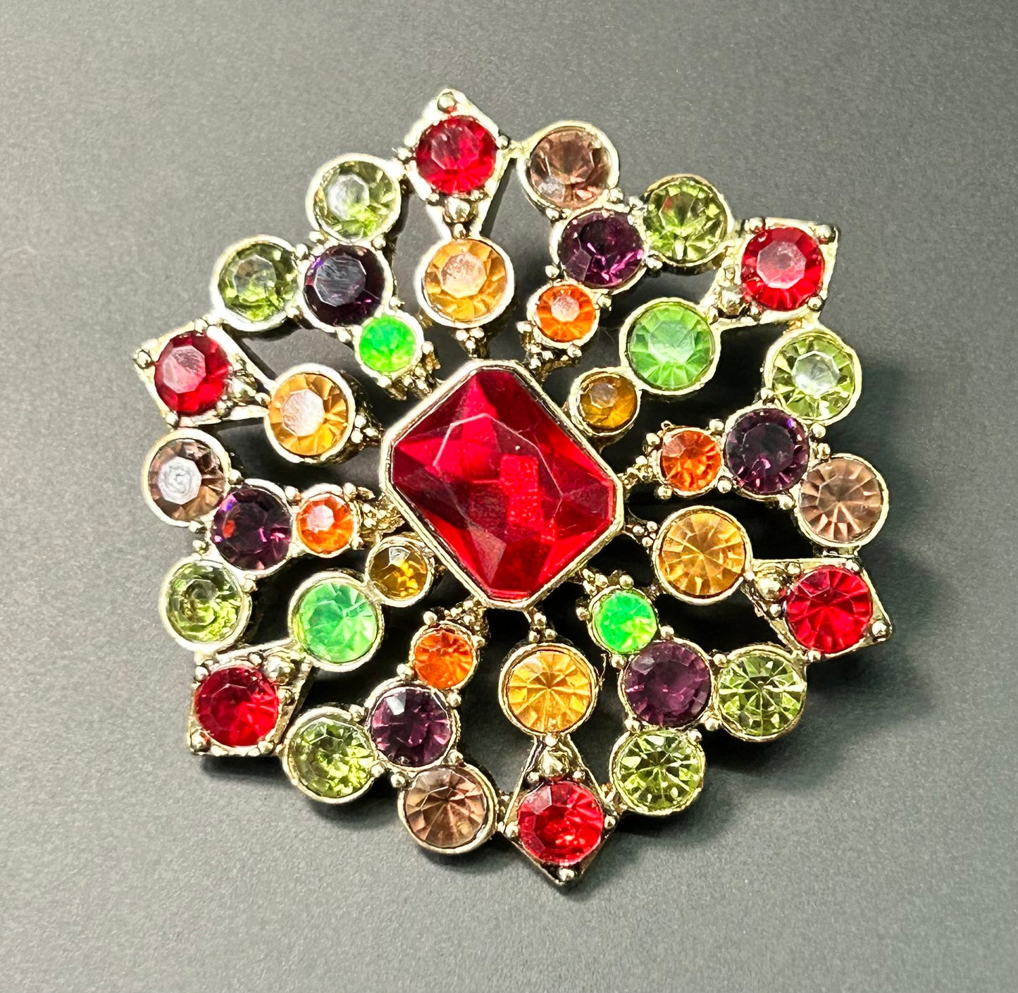 Liz Claiborne Rhinestone Brooch