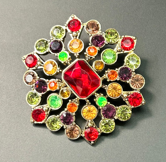 Liz Claiborne Rhinestone Brooch