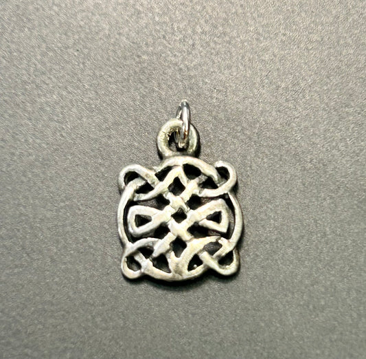 Sterling Silver Celtic Knot Charm or Pendant