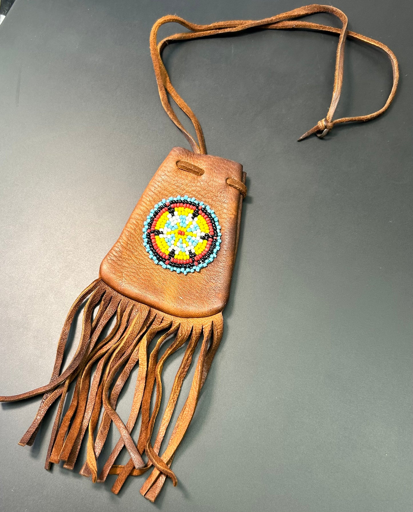 Leather Medicine Bag Pouch