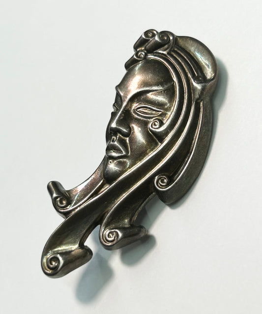 Art Nouveau Sterling Silver Brooch