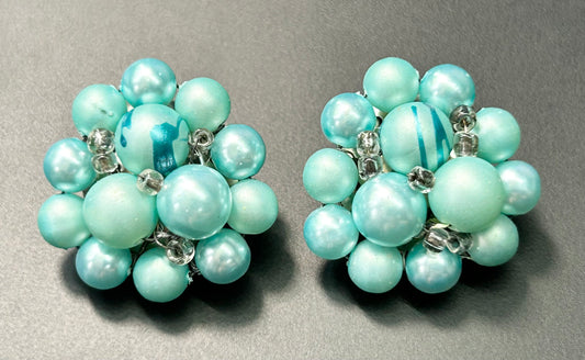 Japan Cluster Clip Earrings