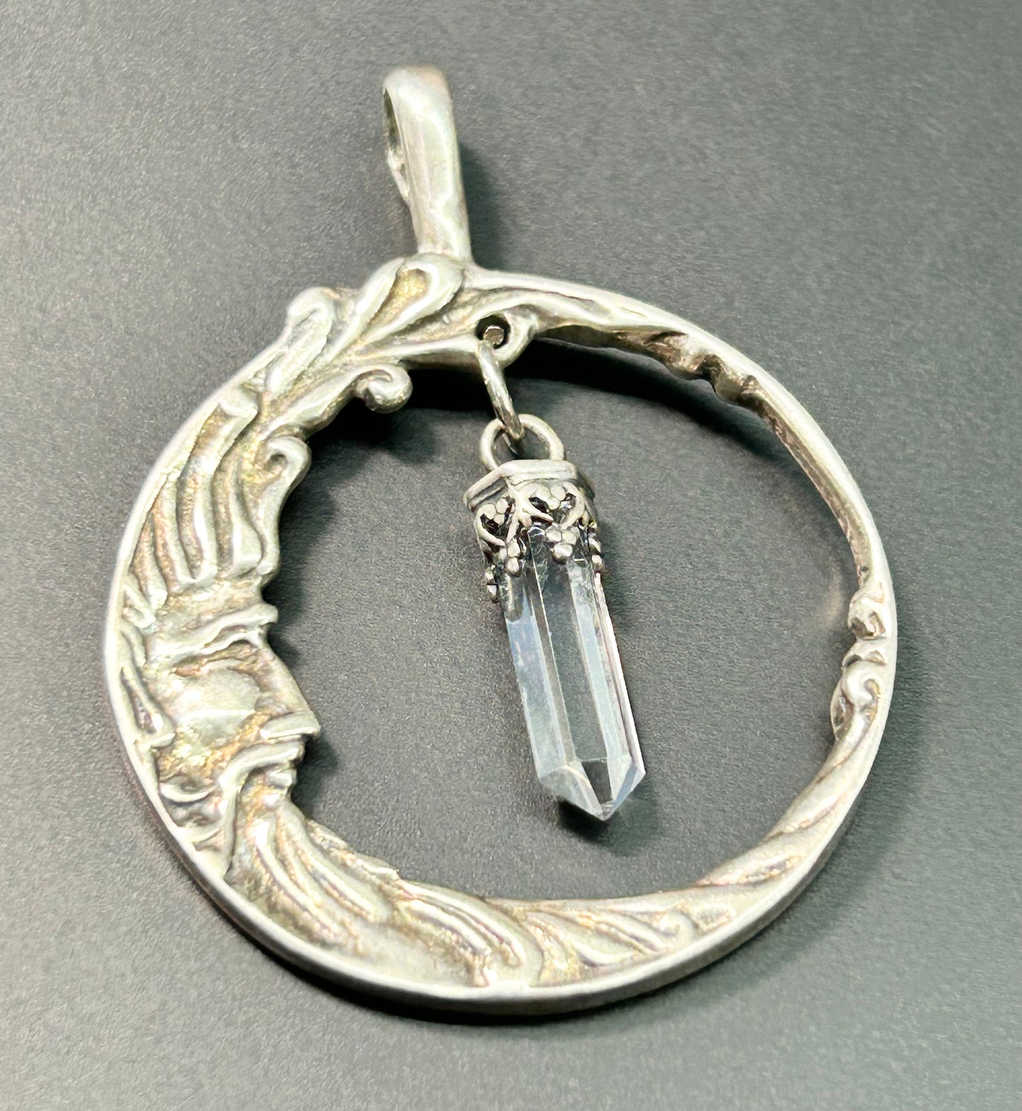 Sterling Silver Moon Pendant