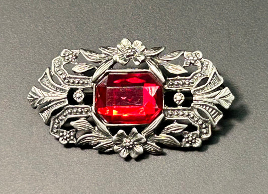 Glass Rhinestone Brooch