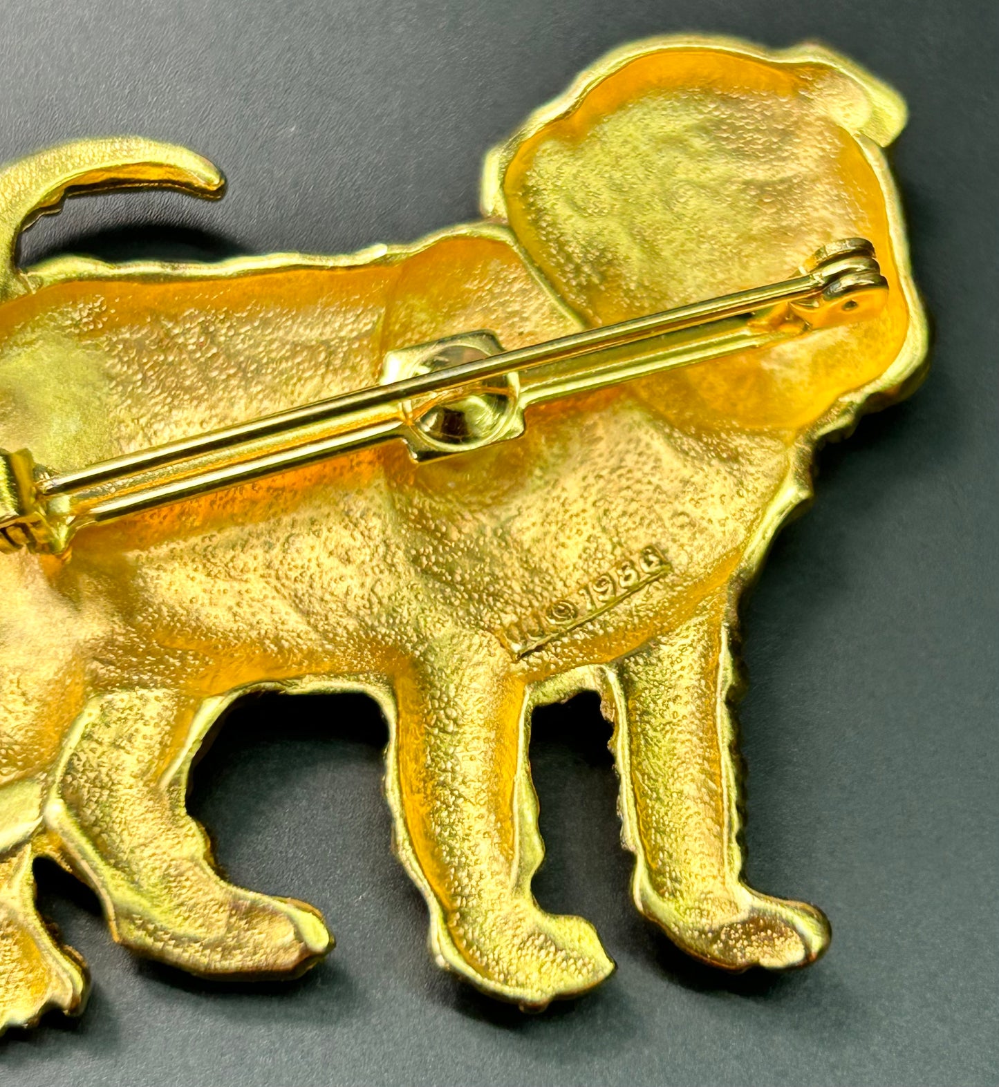 1986 JJ Dog Brooch