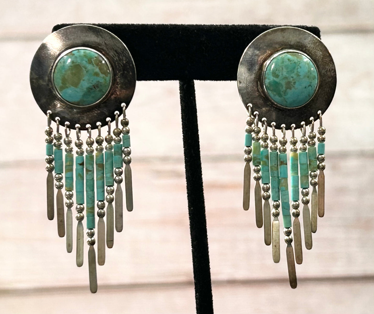 QT Sterling Silver Turquoise Earrings