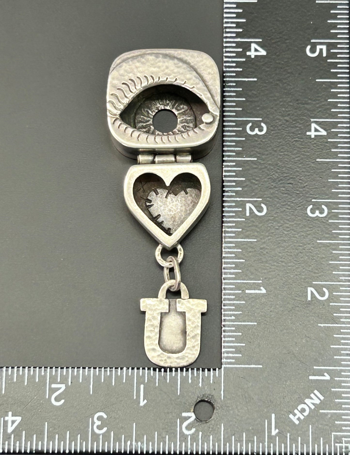 Artisan Sterling Silver I Love You Pendant