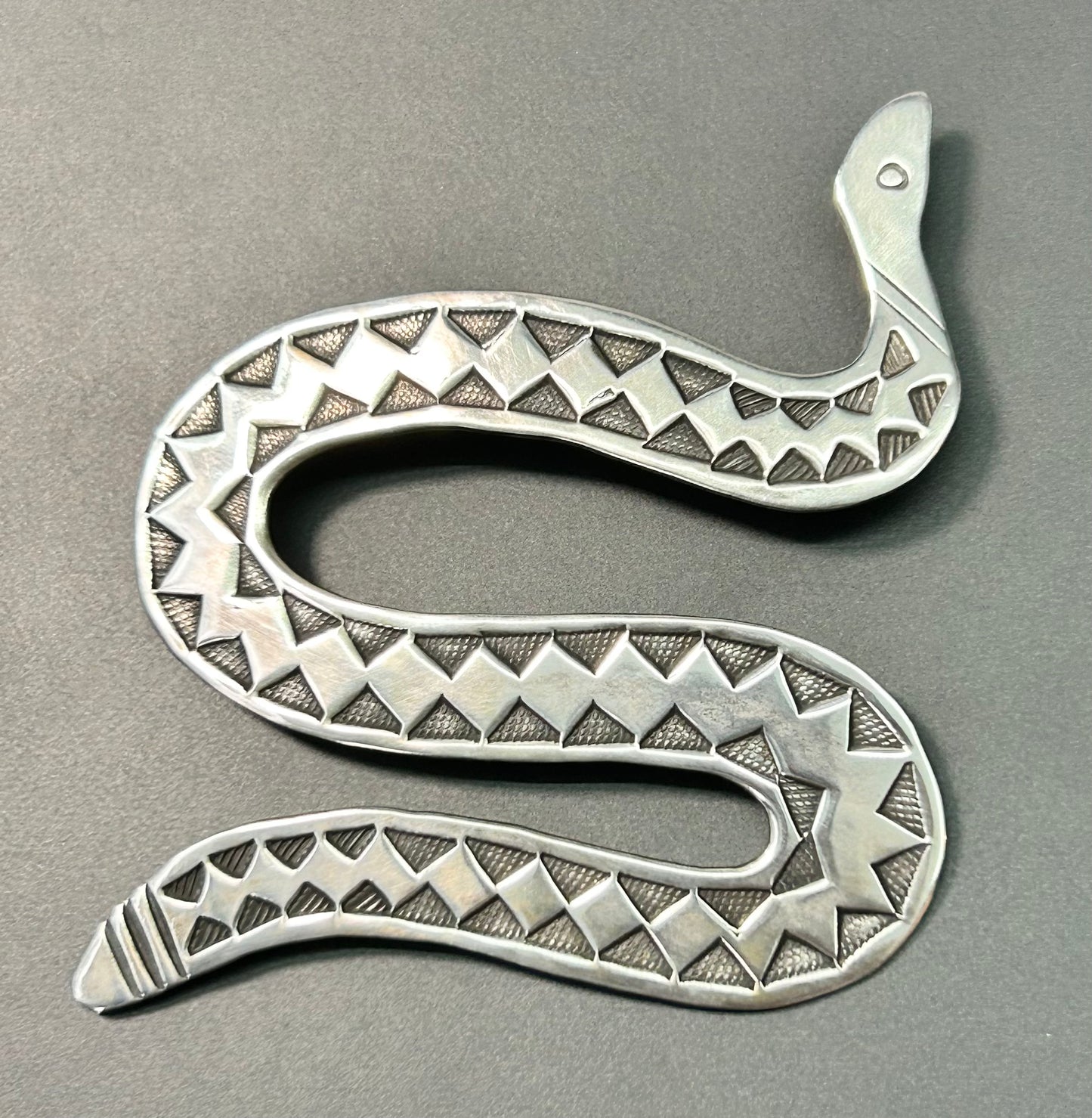 Sterling Silver Snake Brooch