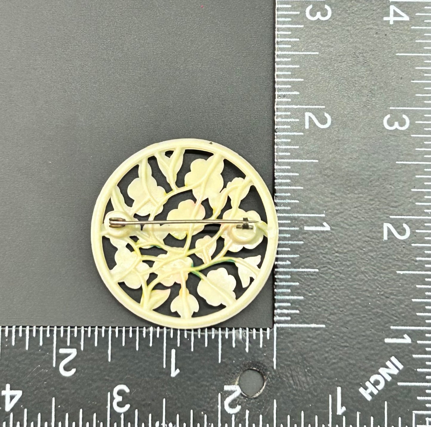 Vintage Acrylic Flower Brooch