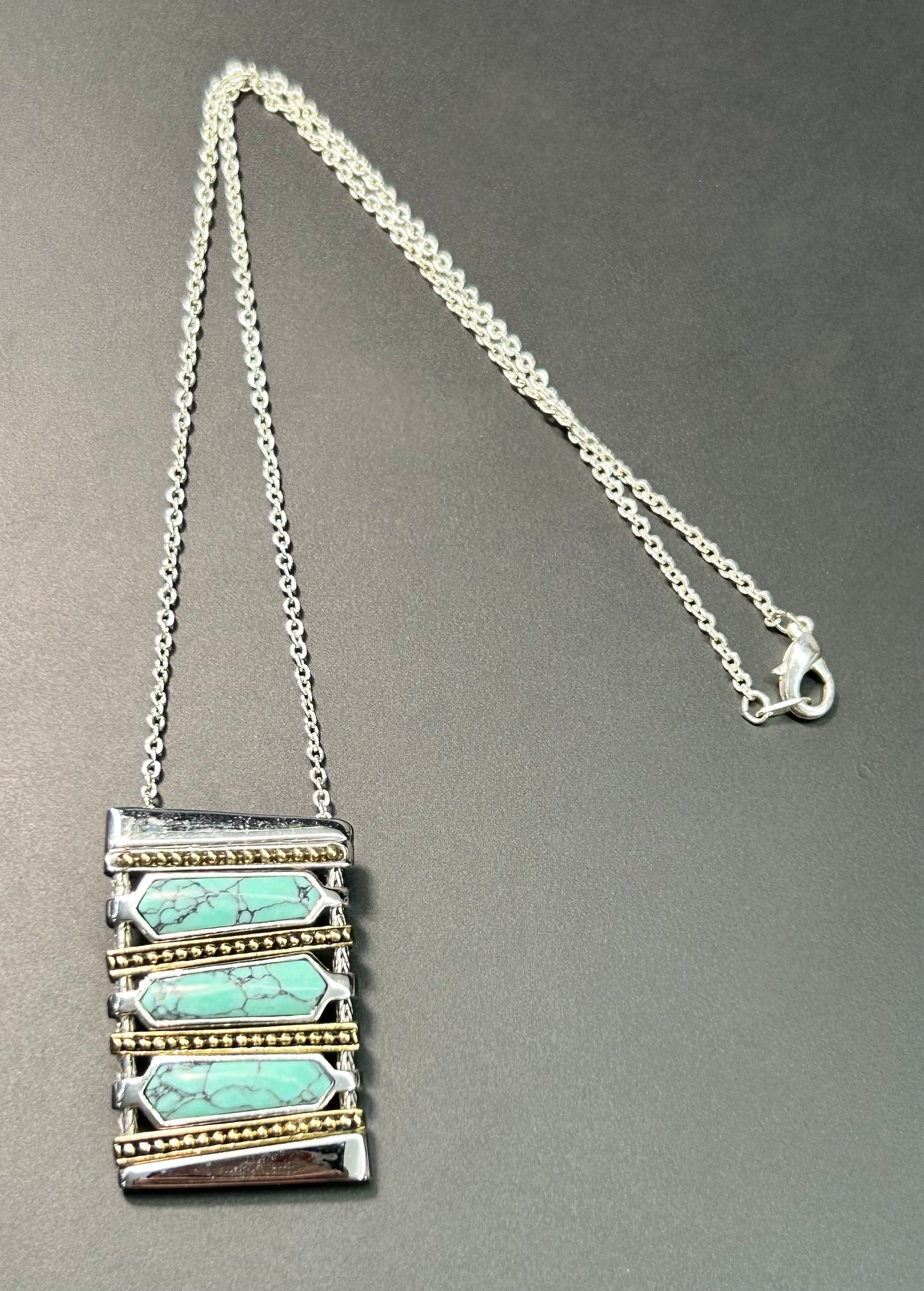 Lia Sophia Faux Turquoise Necklace