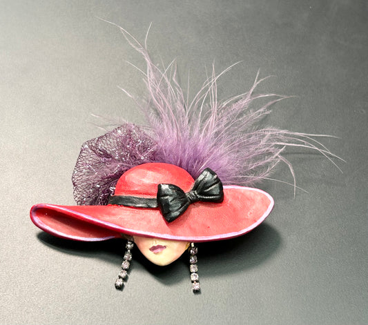 Red Hat Brooch