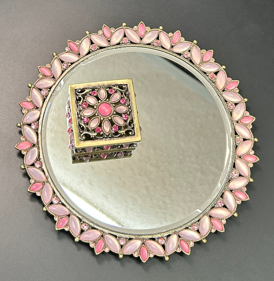 Mirror Tray & Trinket Box Set