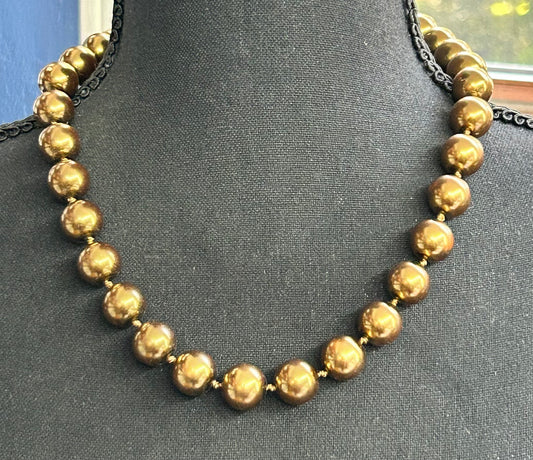 Mikassa Knotted Weighted Bead Necklace