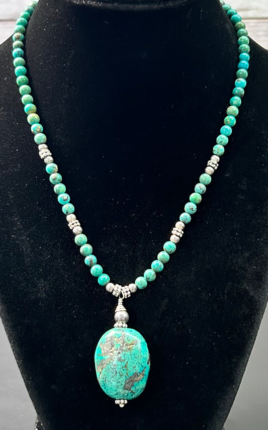 Sterling Silver Turquoise Necklace