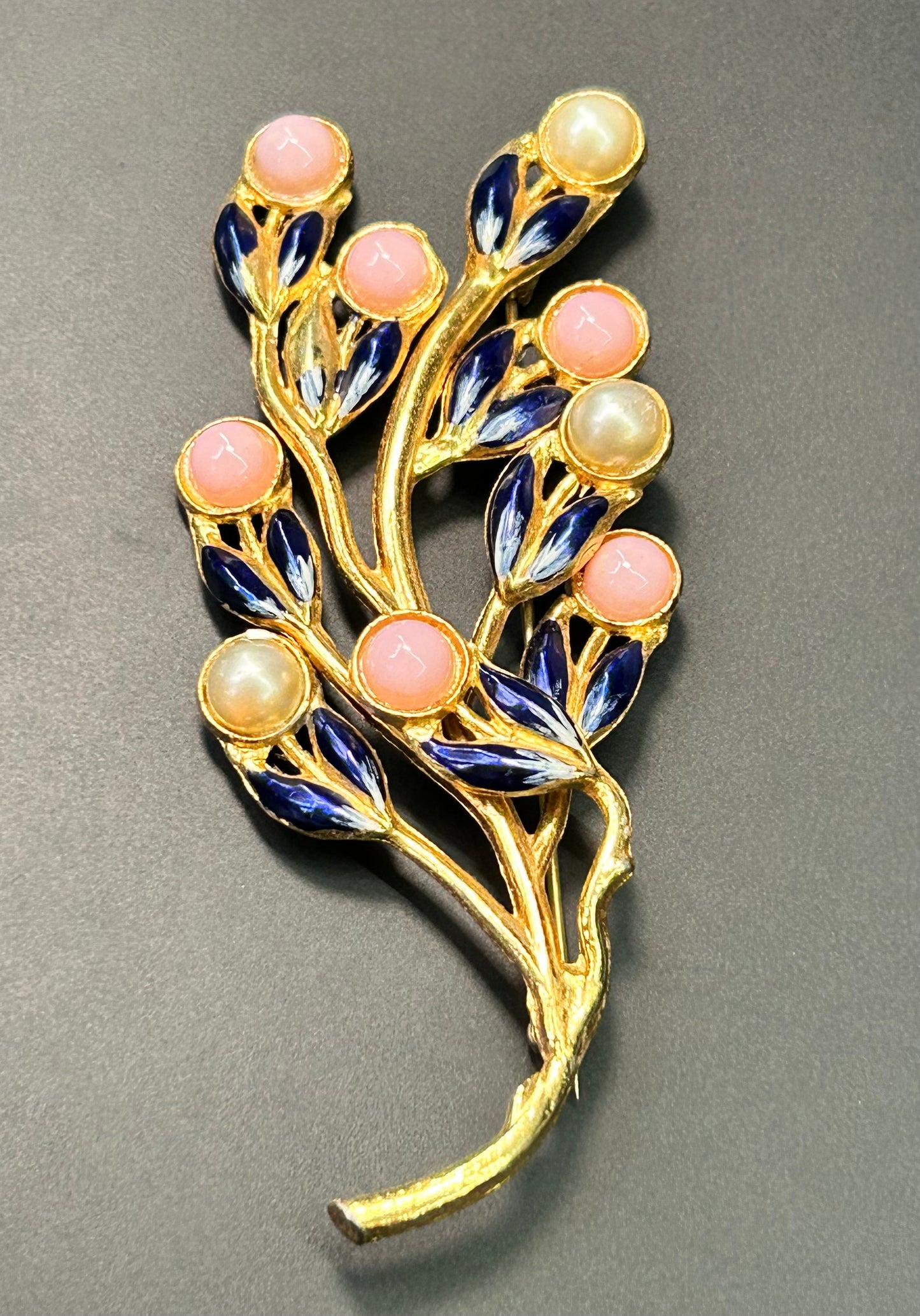 Vintage Enamel Brooch
