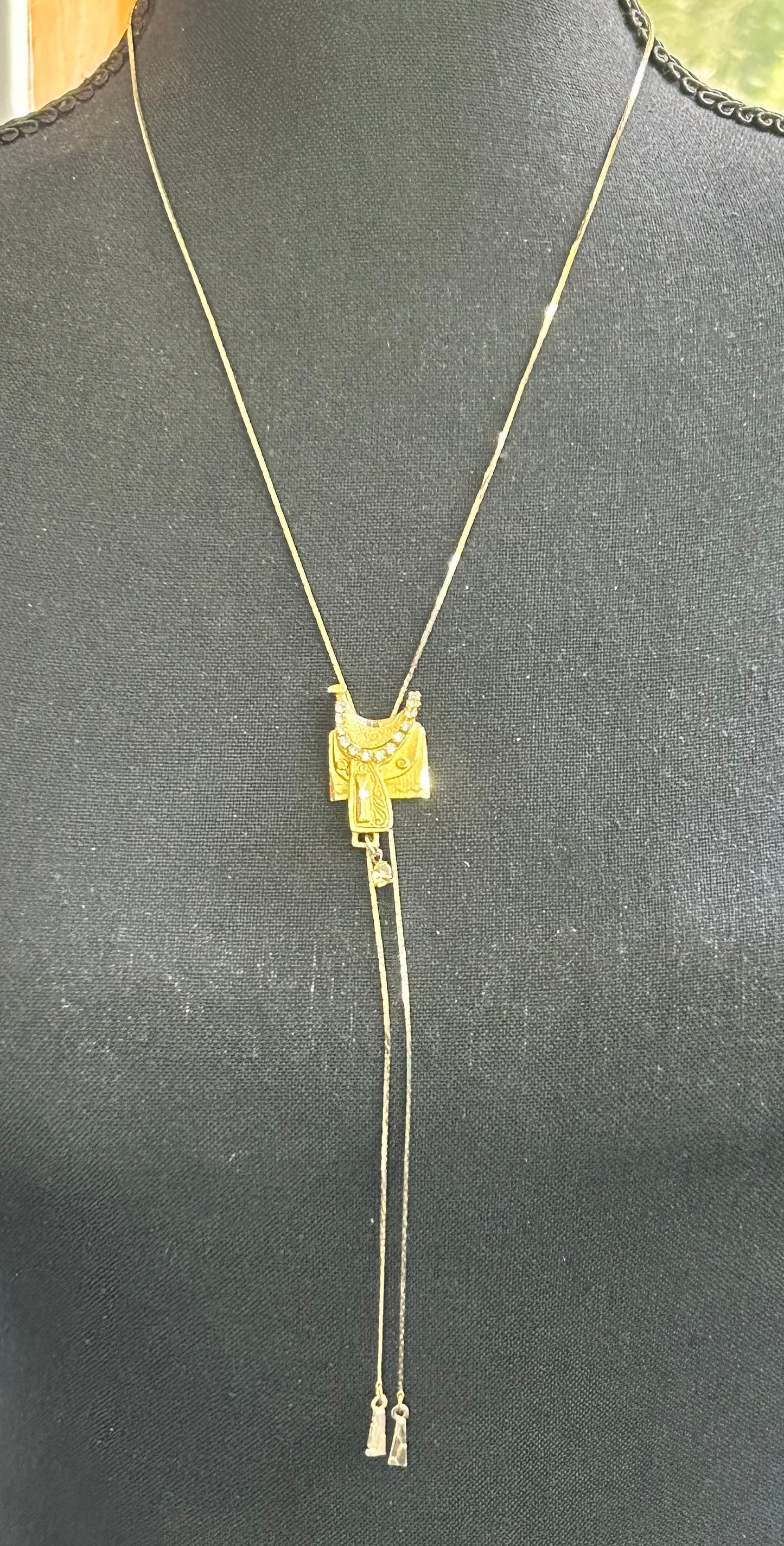 Saddle Bolo Style Necklace