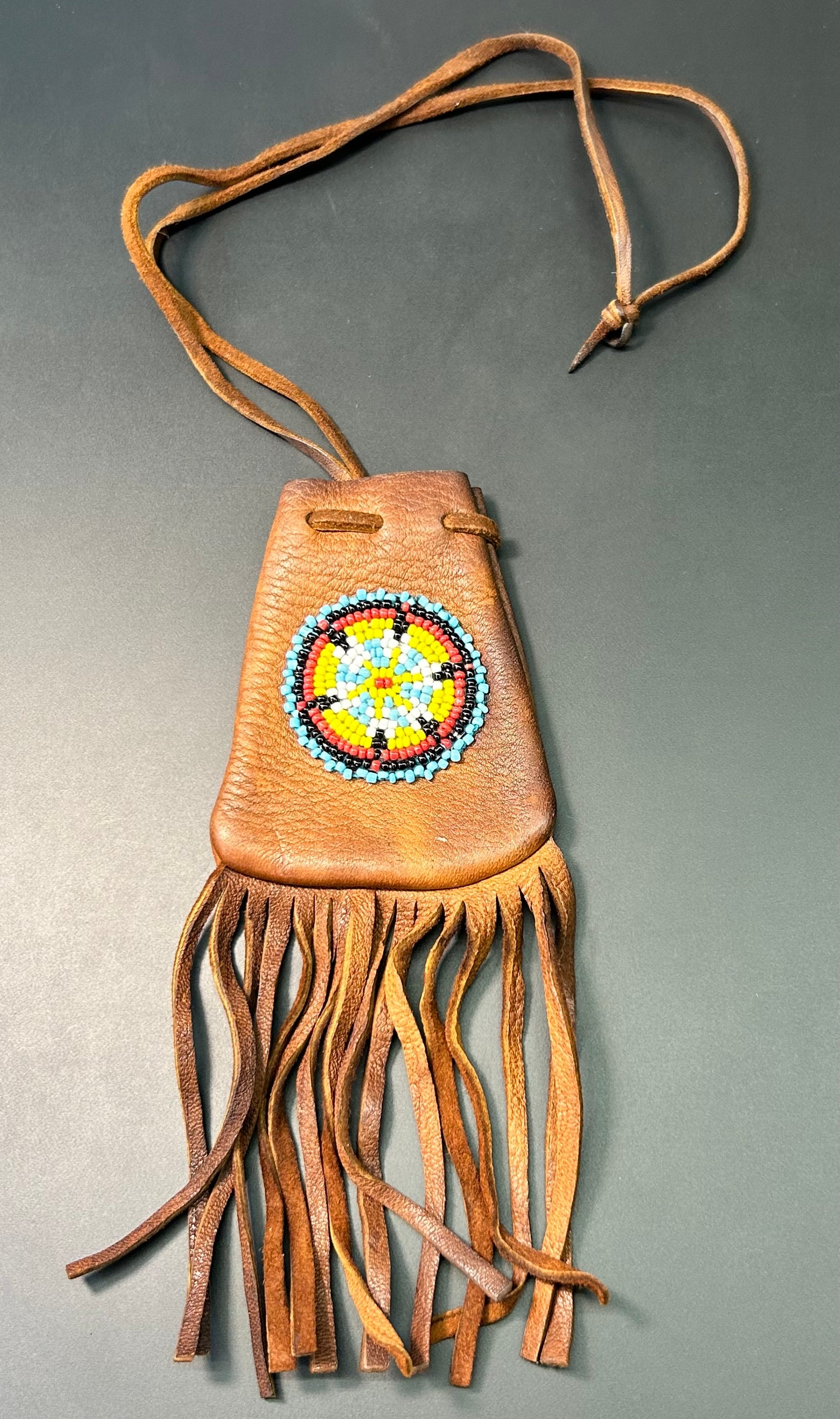 Leather Medicine Bag Pouch