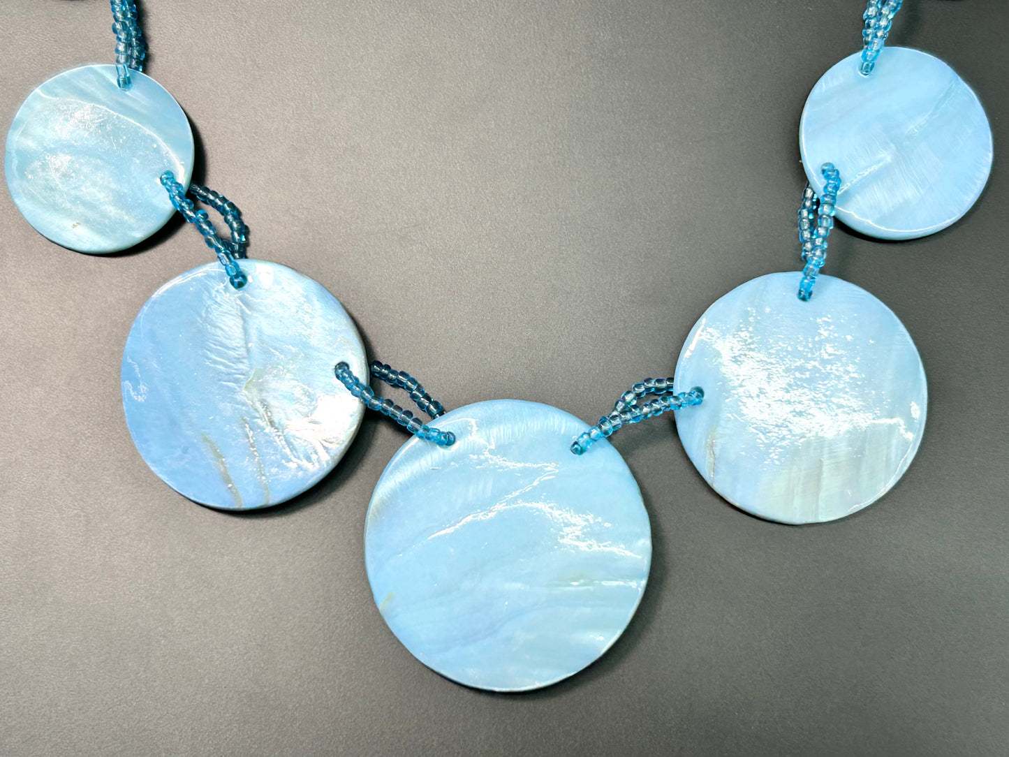 Blue Shell Necklace