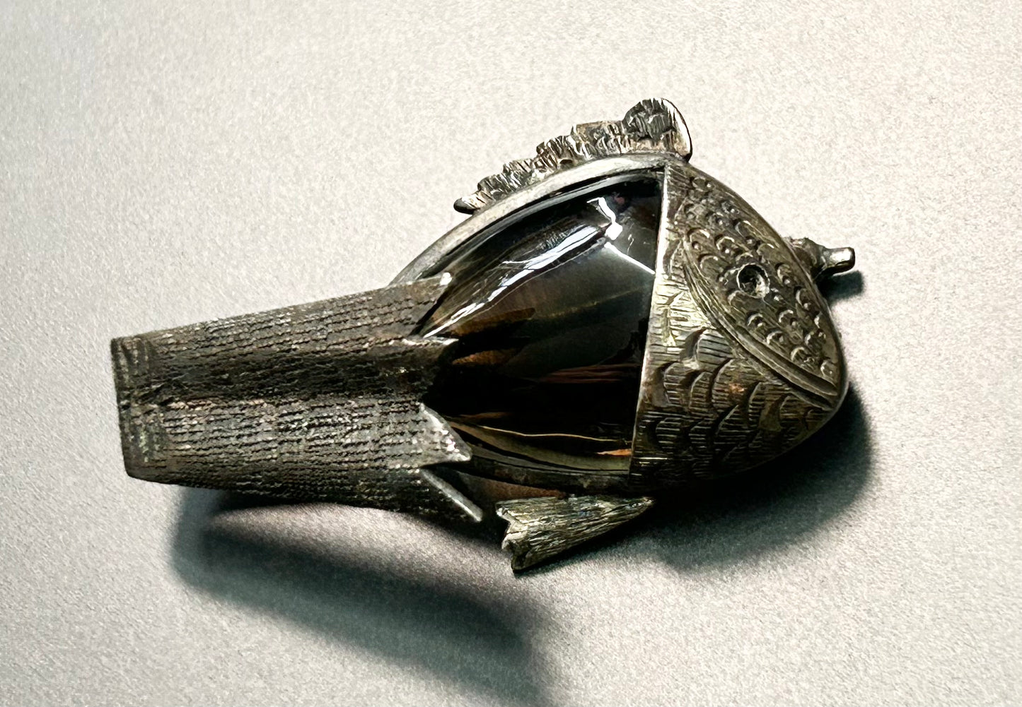 Sterling Silver Fish Brooch