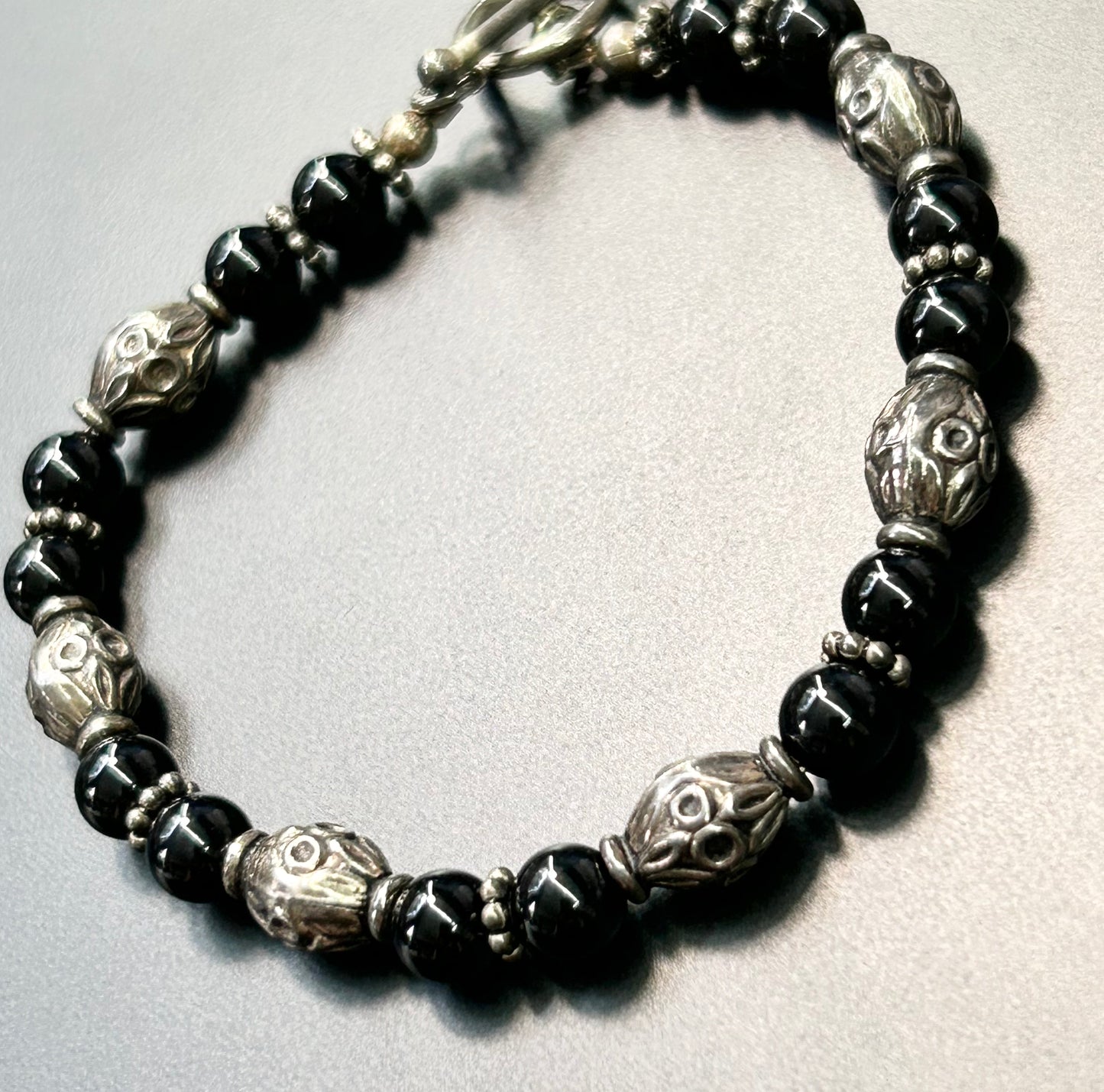 Sterling Silver Beaded Bracelet