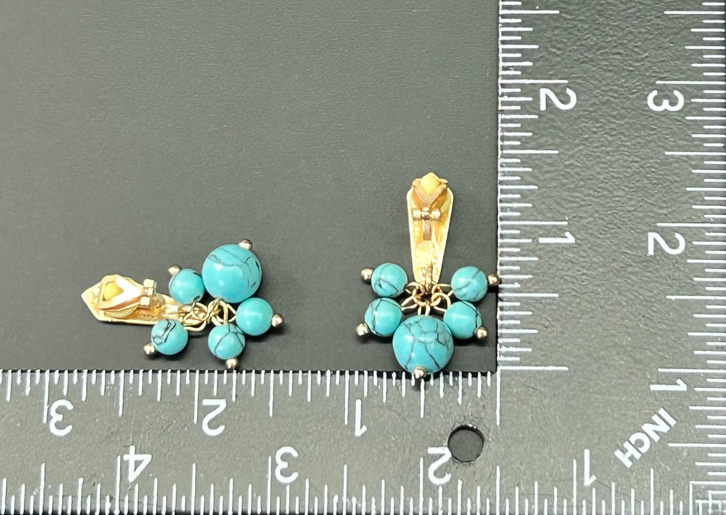 Faux Turquoise Earrings
