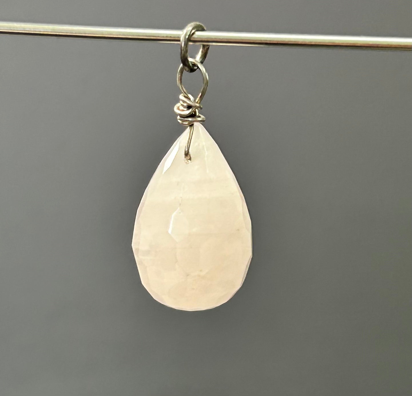 Sterling Silver Rose Quartz Pendant