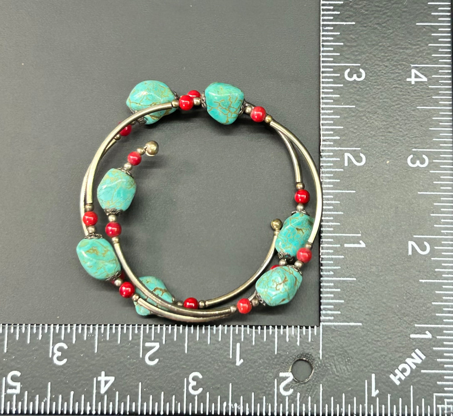 Dyed Stone Wrap Bracelet