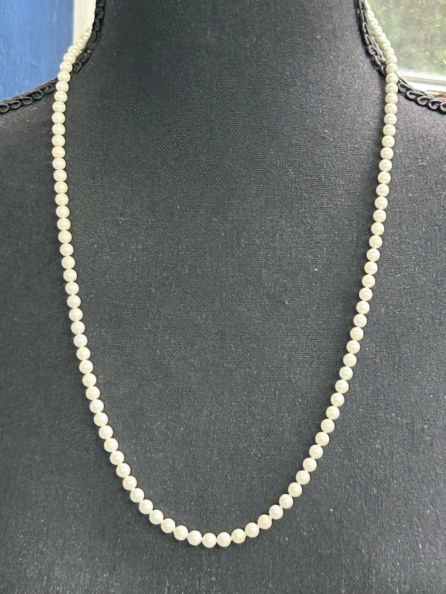 White Enamel Necklace