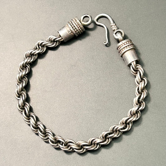 8" Sterling Silver Rope Bracelet