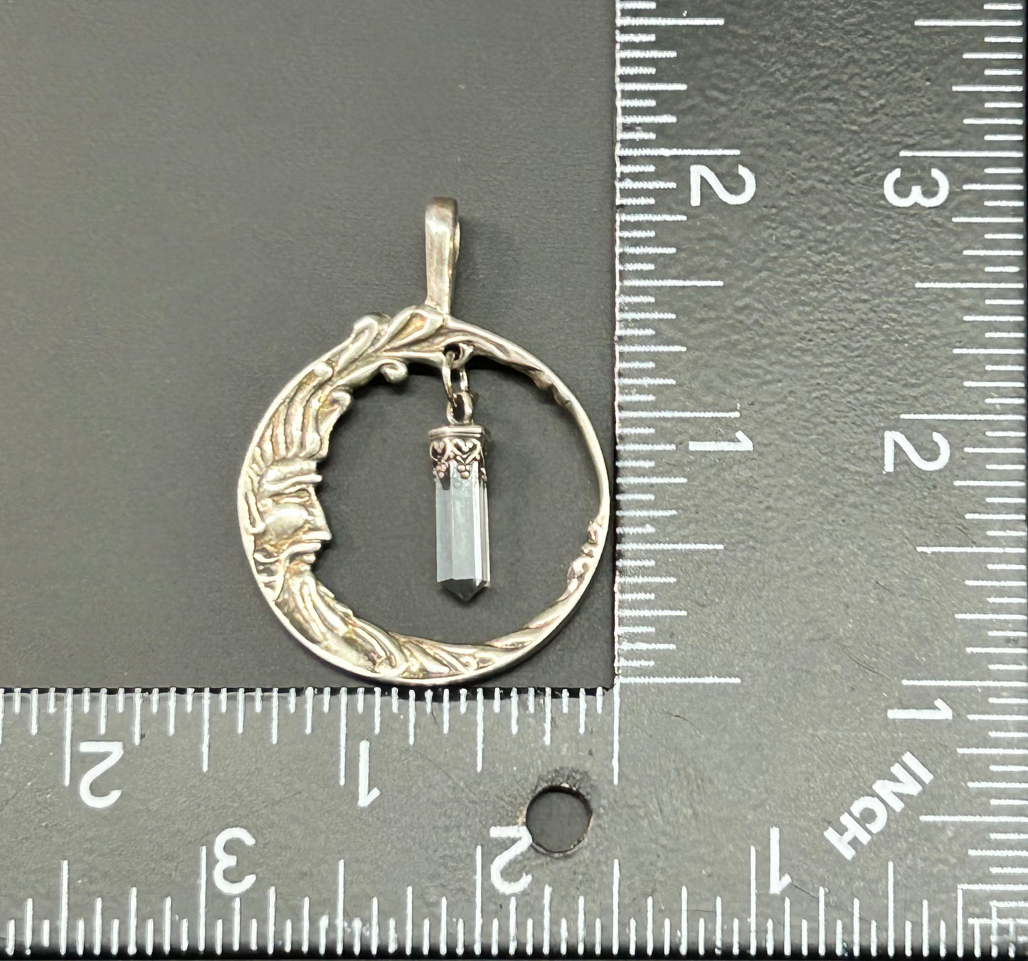 Sterling Silver Moon Pendant