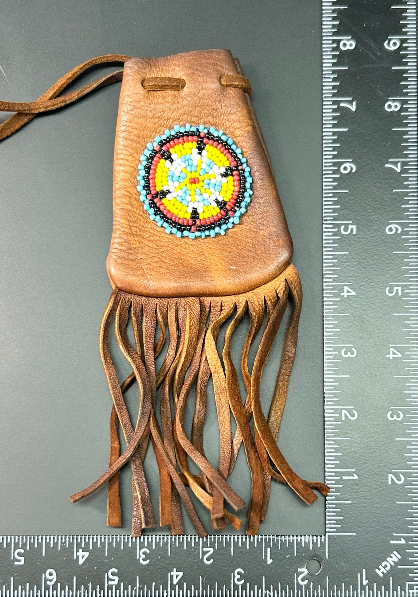 Leather Medicine Bag Pouch