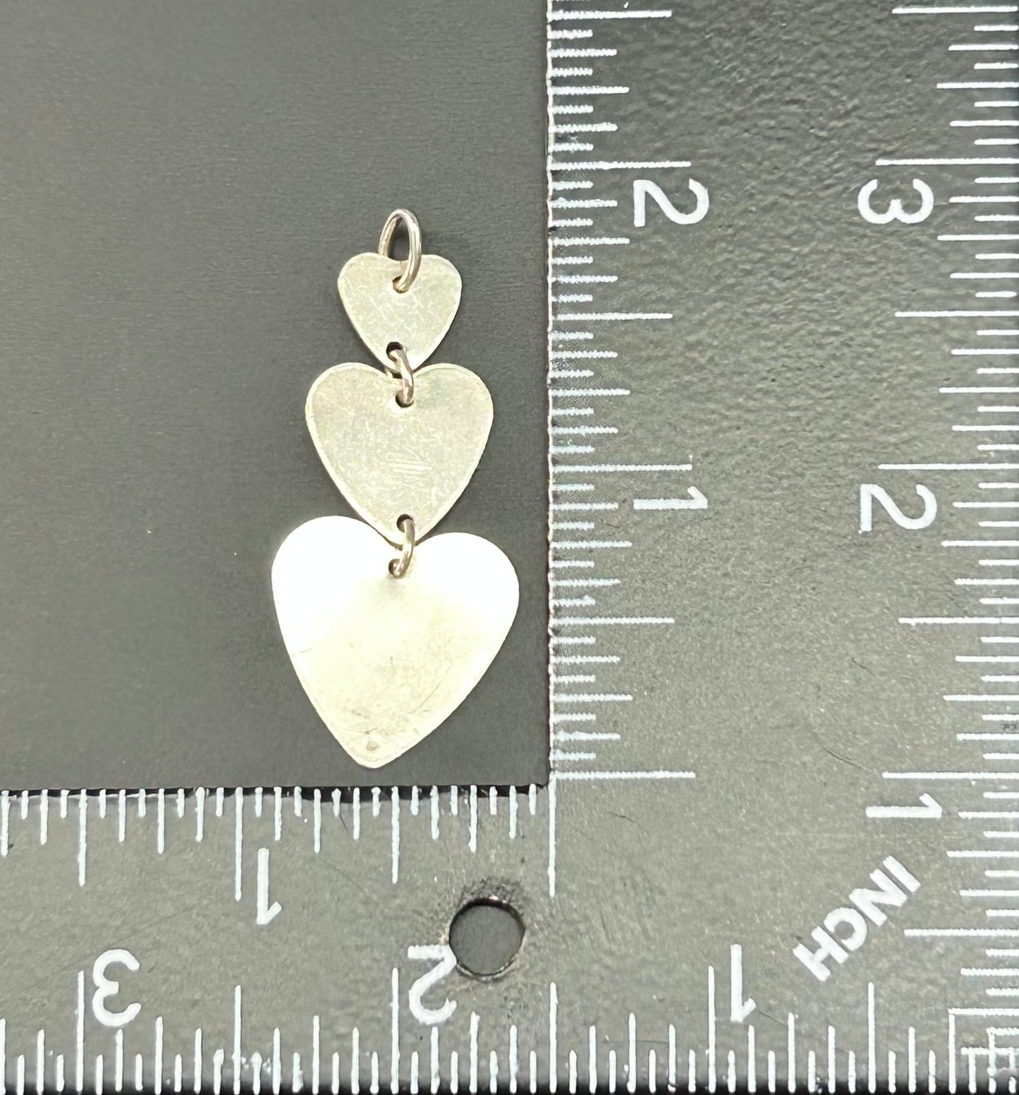 Brushed Sterling Silver Heart Pendant