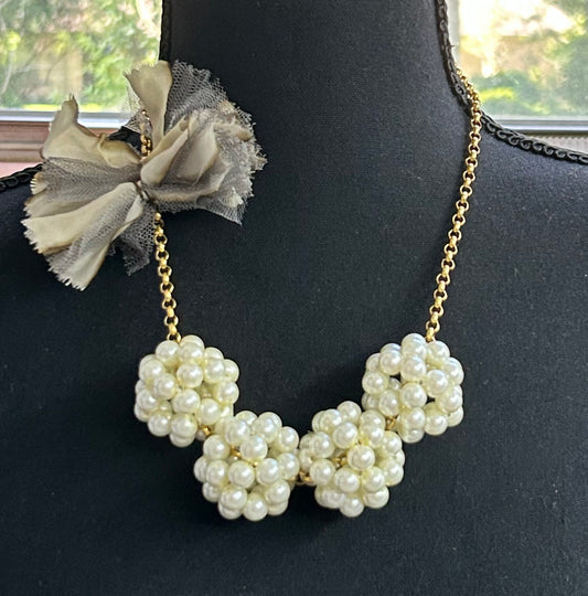 Lenora Dame Faux Pearl Necklace