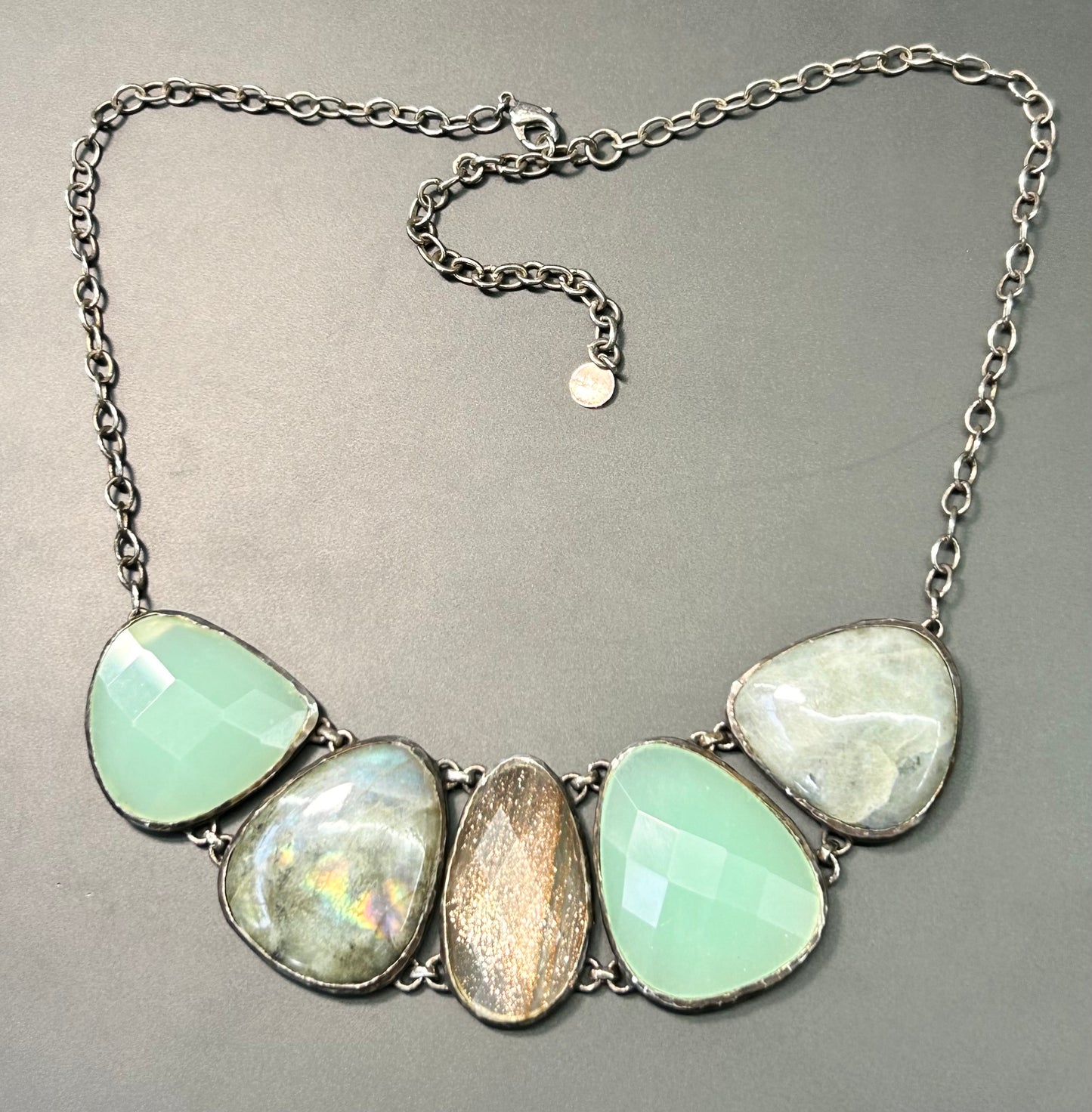 Stella & Dot Glass & Labradorite Necklace