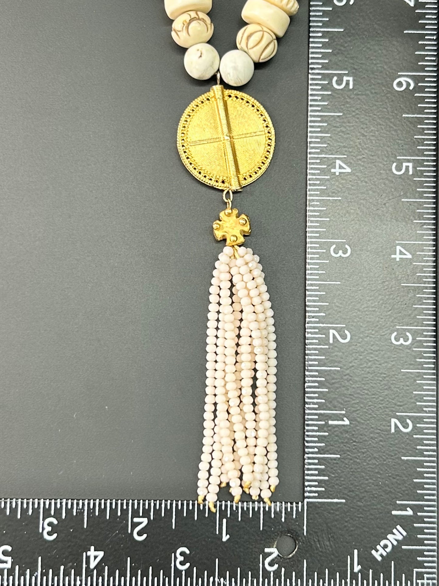 Susan Shaw Stone & Bone Necklace