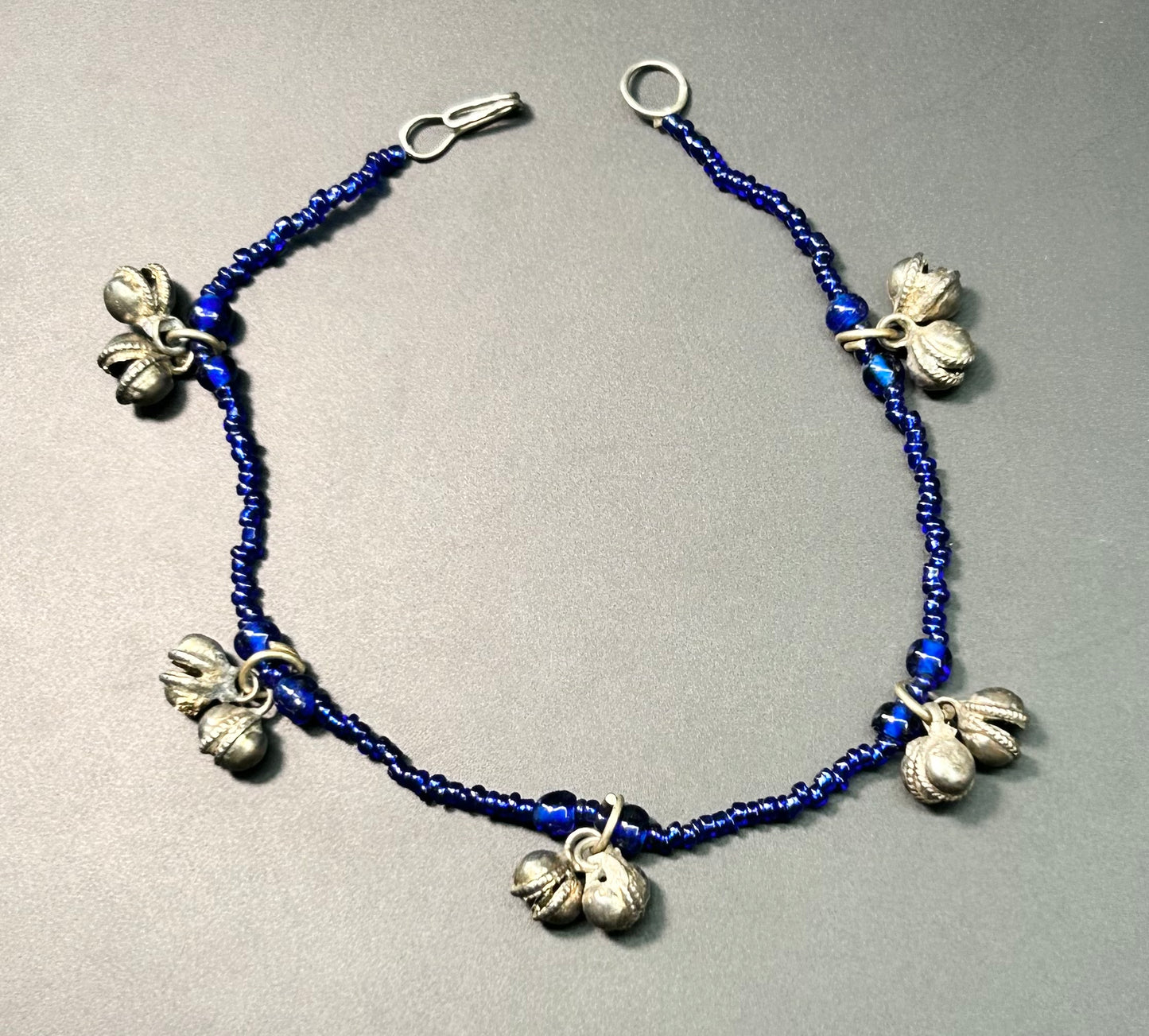 Glass Bead Bell Anklet