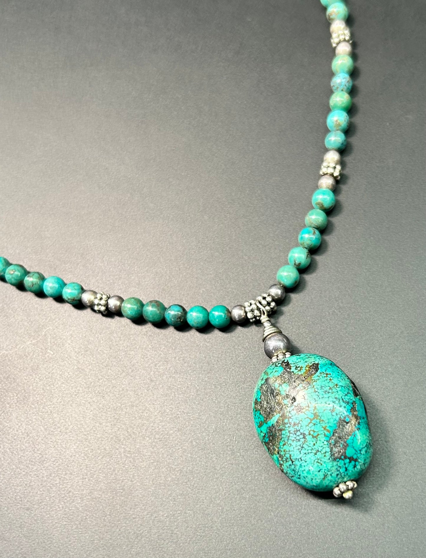 Sterling Silver Turquoise Necklace