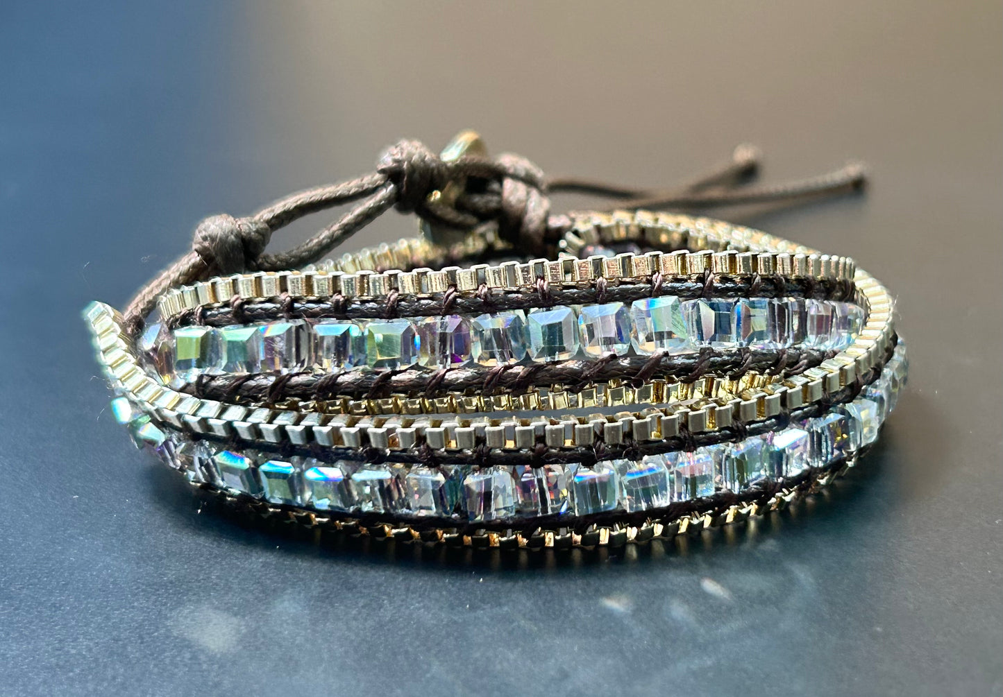 Glass Bead Wrap Bracelet