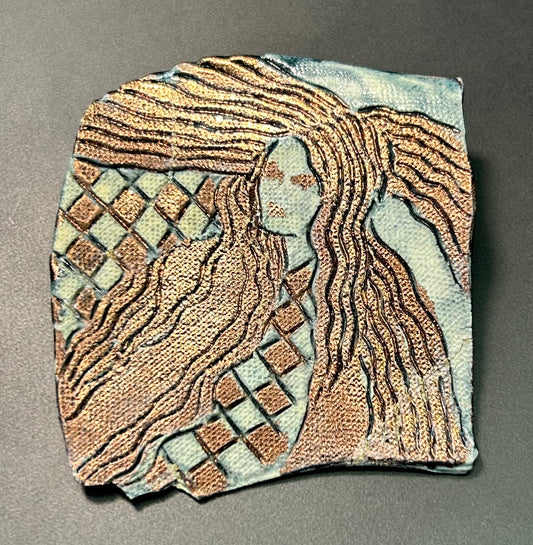 1986 MU Artisan Woman Brooch