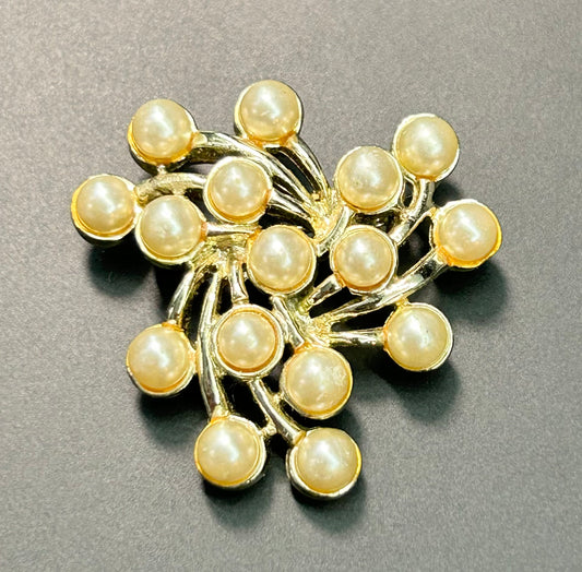 Emmons Faux Pearl Brooch